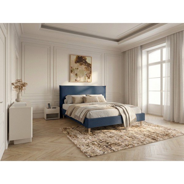 Plavi bračni krevet Bobochic Paris Sary Light, 160 x 200 cm-image-3