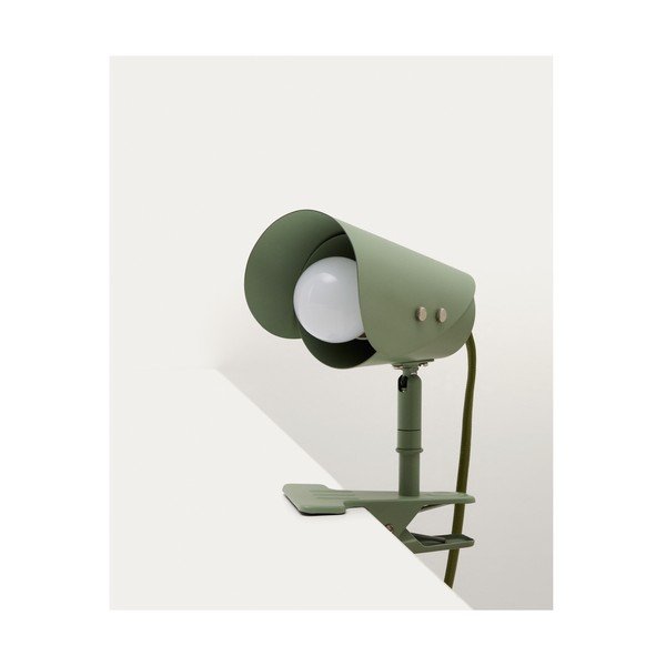 Zelena metalna stolna lampa s hvataljkom (visina 16 cm) Jula – Kave Home-image-4