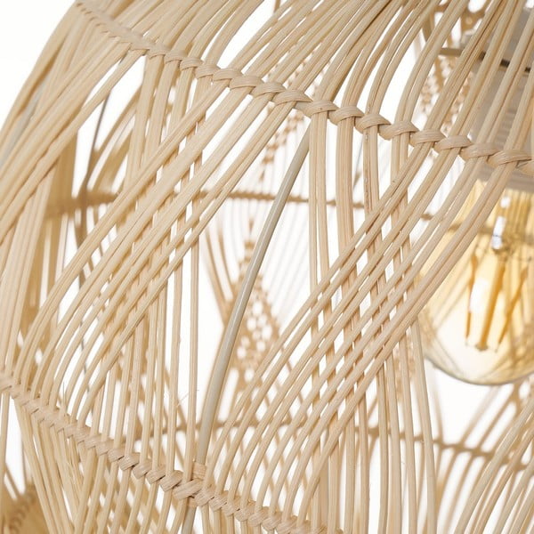 Stropna svjetiljka od ratana u prirodnoj boji sa sjenilom od ratana ø 37 cm Natural Way – Casa Selección-image-2