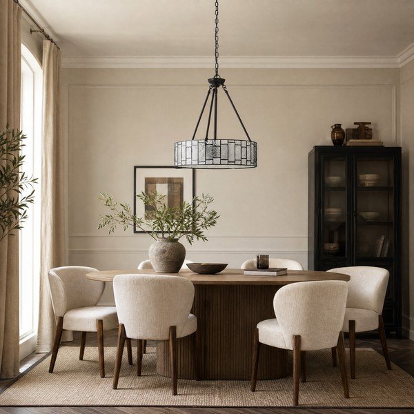 Metalna viseća svjetiljka sa staklenim sjenilom ø 46 cm Waldorf – Premier Housewares-image-2