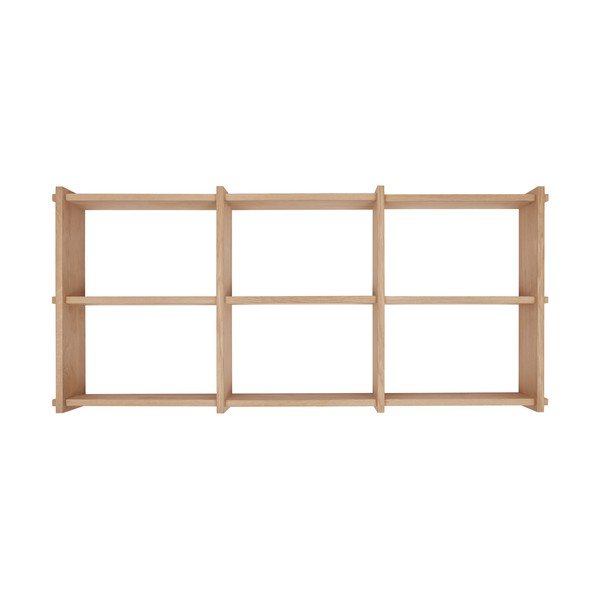 Polica s više razina od punog hrasta u prirodnoj boji 37 cm Grid – OYOY Living Design