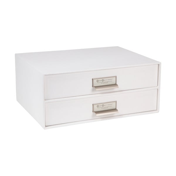 Bijela dvoetažna ladica za dokumente Bigso Box of Sweden Birger, 33 x 25,5 cm