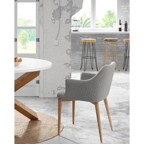 Svjetlosiva blagovaonska stolica Kave Home Danai-image-4