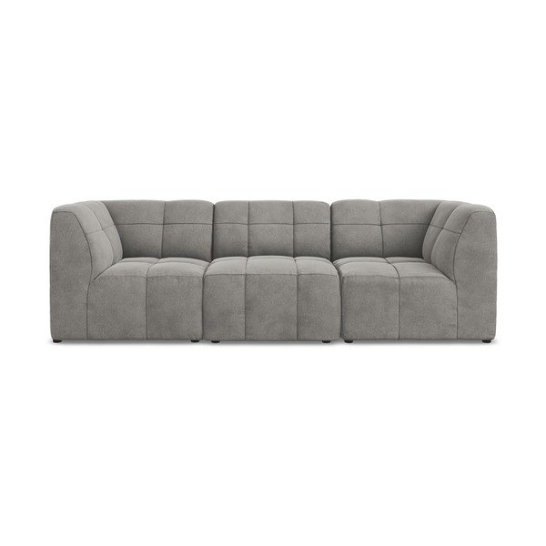 Siva baršunasti sofa 255 cm Aloha – Makamii-image-2