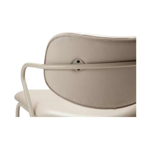 Bež fotelja od imitacije kože Zed - DAN-FORM Denmark-image-1