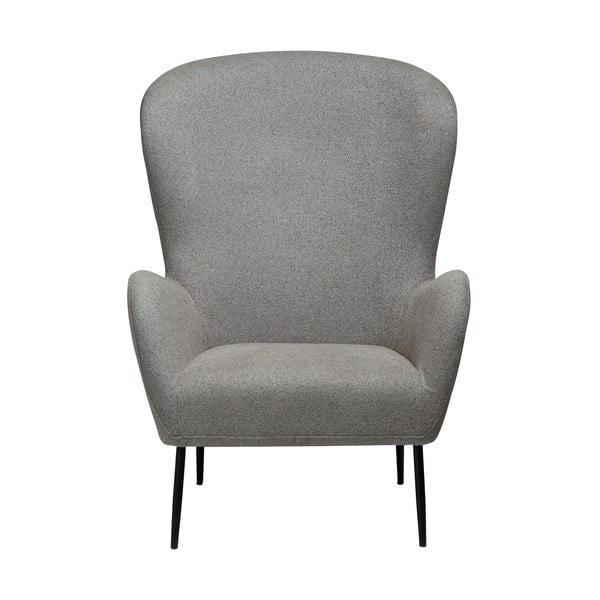 Svijetlo siva fotelja od bouclé tkanine Glam – DAN-FORM Denmark