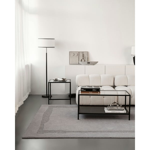 Sivi vunen tepih 200x300 cm Morphic Rocca – Agnella-image-1