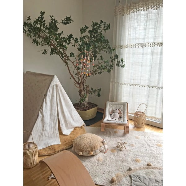 Oker žuti/krem periv/ručno rađen pamučan dječji tepih 120x160 cm Hippy Dots Honey – Lorena Canals-image-3