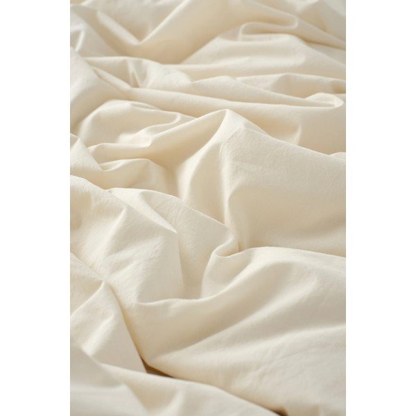 Krem posteljina za krevet za jednu osobu od organskog pamuka 150x200 cm Juliette – Ellos Home-image-2