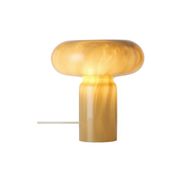 Kaki zelena staklena stolna lampa (visina 28 cm) Aurora – Ellos Home-image-4