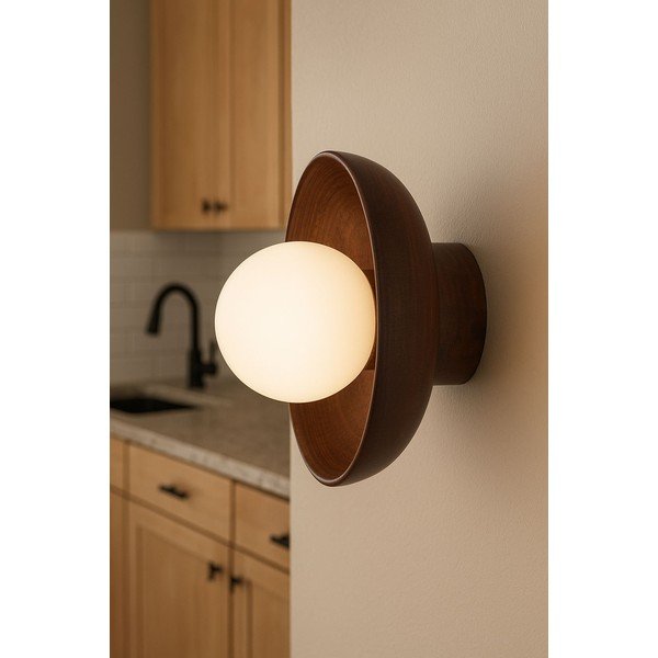 Smeđa zidna lampa ø 24 cm Elsa – Opviq lights-image-2