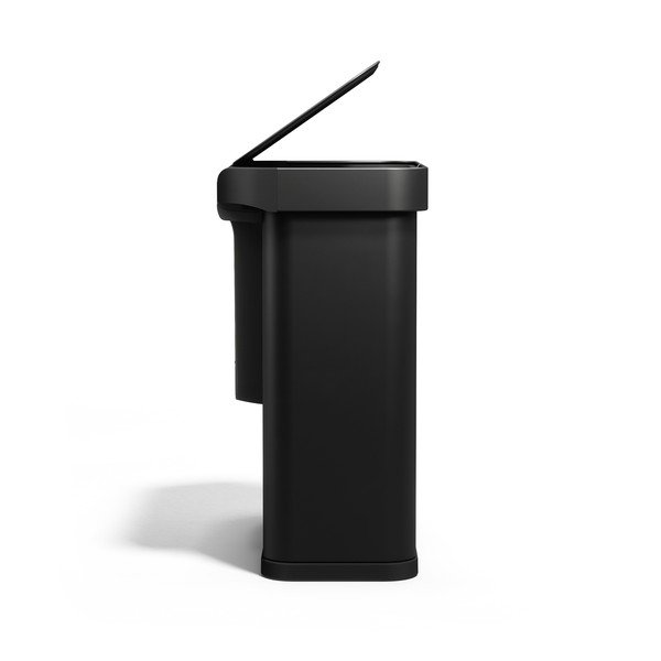 Crna željezna kanta za smeće 34+24 l za odvojeni otpad/beskontaktna Dual Sensor – simplehuman-image-4