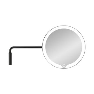 Crno zidno kozmetičko ogledalo s LED pozadinskim osvjetljenjem Blomus Modo