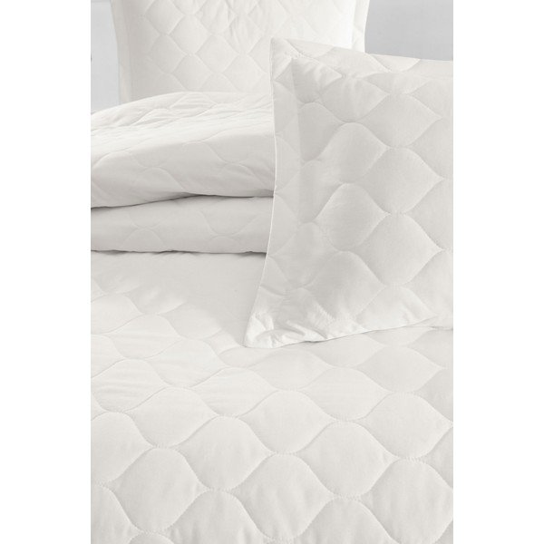 Svijetlo bež prekrivač s jastučnicom od ranforce pamuka EnLora Home Fresh, 180 x 225 cm-image-1