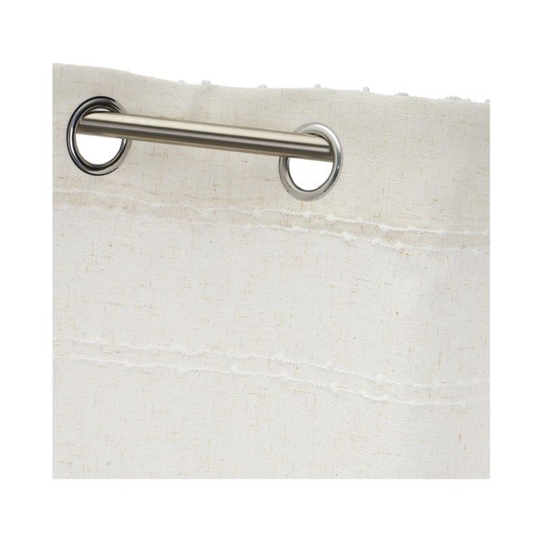 Bijela/bež zavjesa od mješavine lana 140x260 cm Nodes – Casa Selección-image-3