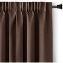 Smeđa zavjesa za djelomično zamračenje 140x175 cm Kierra – Restilo
