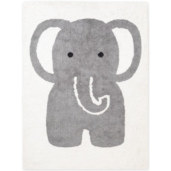 Sivi/krem periv/ručno rađen pamučan dječji tepih 140x200 cm Snuggle Emil – Hanse Home
