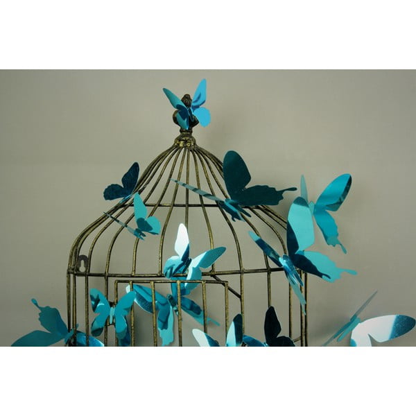 Set od 12 plavih ljepljivih 3D naljepnica Ambiance Butterflies