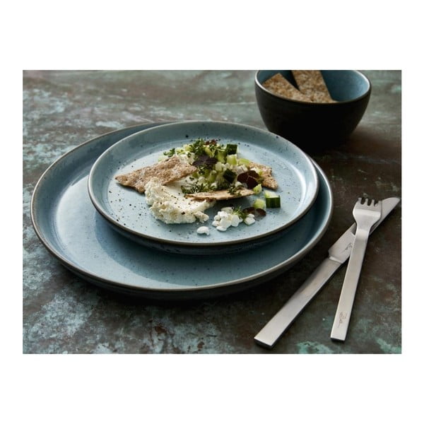 Svijetlo sivi tanjur od kamenine ø 27 cm Grey/Light Blue – Bitz-image-3