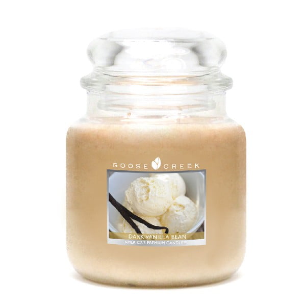 Mirisna svijeća u staklenoj posudi Goose Creek Tamna zrna vanilije, gori 75 sati