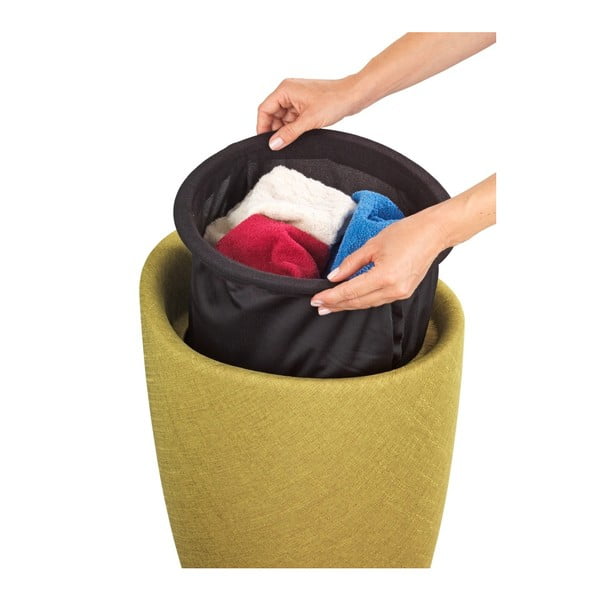 Zelena košara za rublje i stolica u jednom Wenko Linen Looku, 20 l-image-3