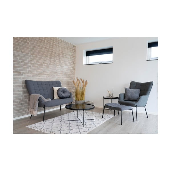 Crni okrugli stolić ø 70 cm Venezia - House Nordic-image-2