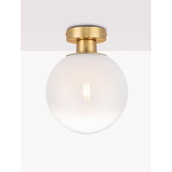 Bijela/u zlatnoj boji staklena stropna svjetiljka Vita – Nova Luce-image-3