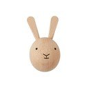 Zidna kuka od masivne bukve u prirodnoj boji Rabbit – OYOY Mini