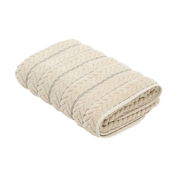 Bež pamučan ručnik od frotira 90x150 cm Rune – Kave Home