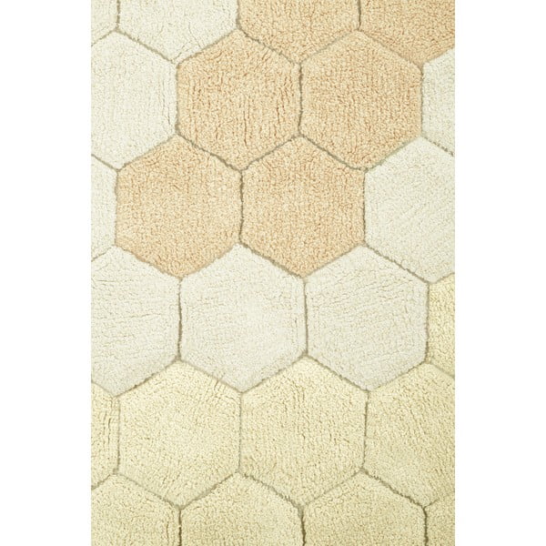 Oker žuti periv/ručno rađen pamučan okrugao tepih ø 140 cm Honeycomb Golden – Lorena Canals-image-4