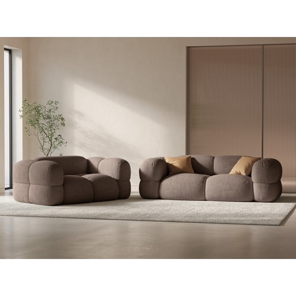 Smeđa sofa 210 cm Loretto – Cosmopolitan Design-image-1