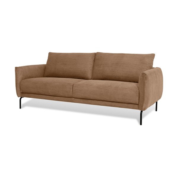 Svjetlo smeđa sofa od samta 212 cm Venray – Scandic-image-1