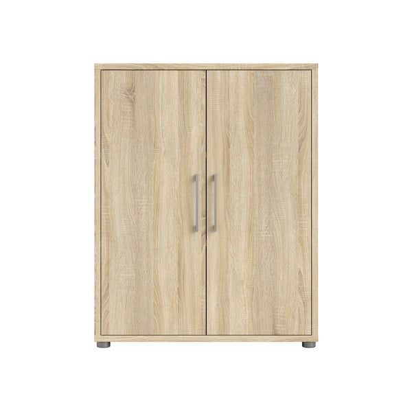 Modularna biblioteka u dekoru hrasta u prirodnoj boji 89x113 cm Prima – Tvilum-image-2