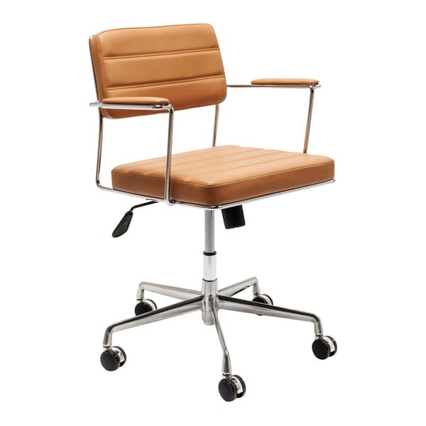 Svijetlo smeđa uredska stolica Kare Design Dottore