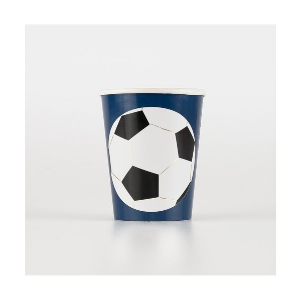 Papirnate jednokratne čaše u setu 8 kom Soccer – Meri Meri-image-1