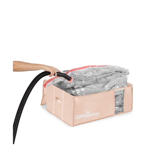 Vakuumska plastična kutija za pohranu odjeće 65x45x27 cm Pink Edition – Compactor-image-3