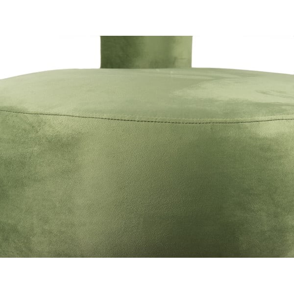 Svijetlo zelena baršunasti fotelja Abrazo – Leitmotiv-image-4