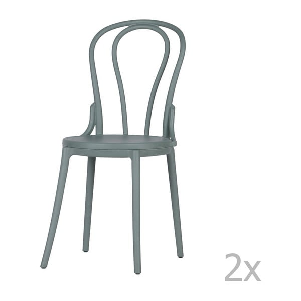 Set od 2 zelene stolice De Eekhoorn Bibi