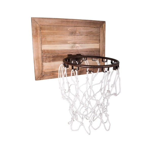 Zidni ukras na drvenoj dasci Antic Line Basket, 56 x 40 cm