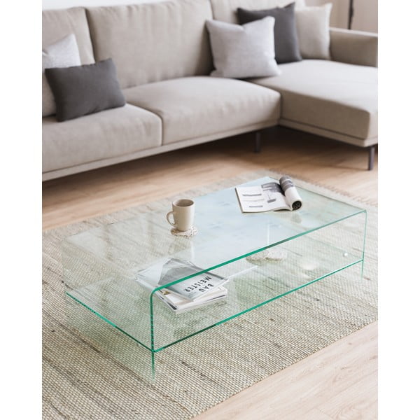 Stakleni stolić za kavu 55x110 cm Burano – Kave Home-image-4