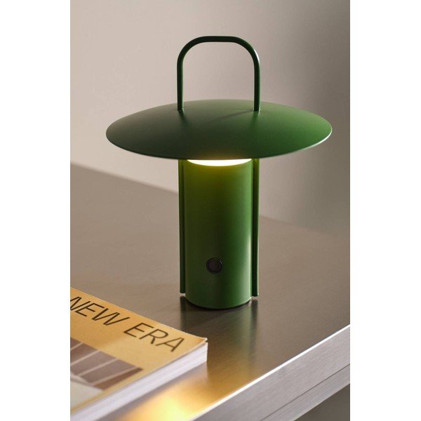 Zelena metalna LED stolna lampa s mogućnosti zatamnjivanja (visina 24 cm) Venna – Jotex-image-1