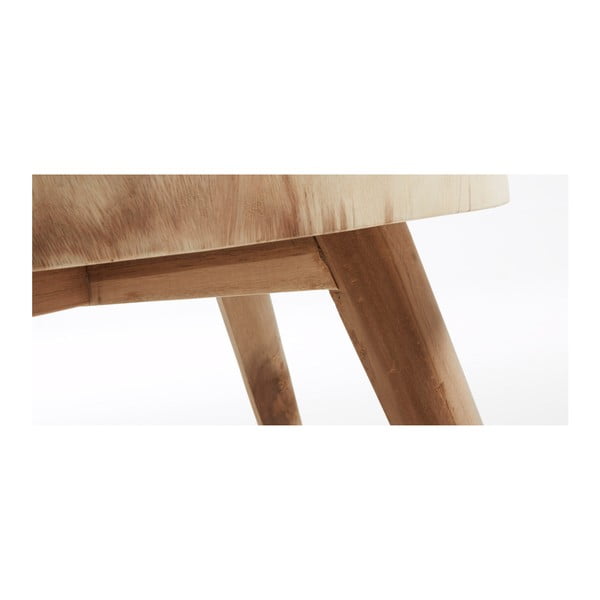Okrugao pomoćni stol od masivnog drva munggura ø 65 cm Wellcres – Kave Home-image-3
