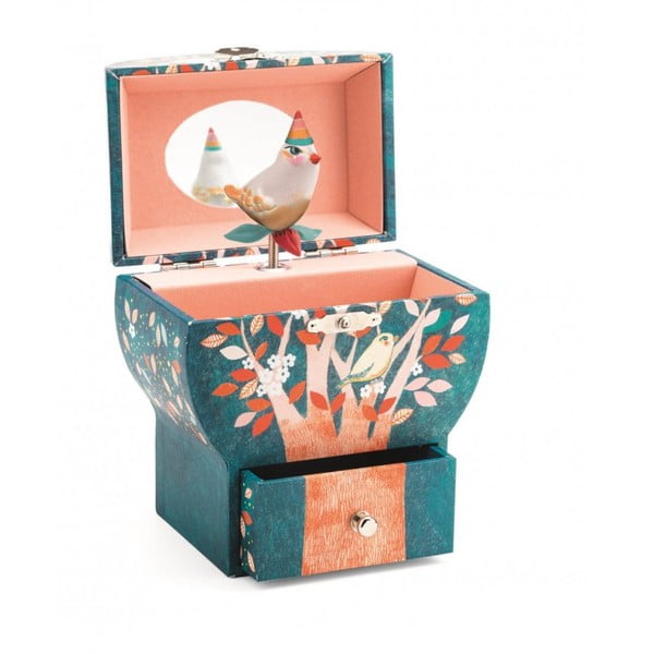Dječja drvena škrinjica s pticom Djeco Night Box-image-1