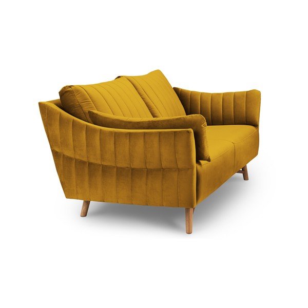Kauč od žutog baršuna Interieurs 86 Elysée, 174 cm-image-4