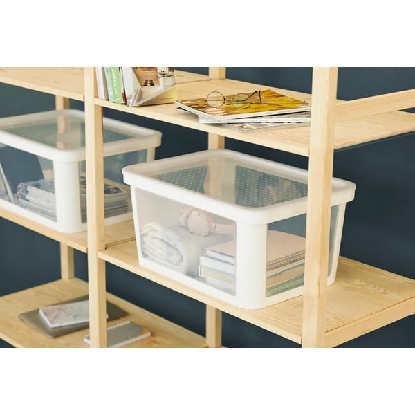 Bijela plastična kutija za pohranu 55,5x39x26,5 cm Albris – Rotho-image-1