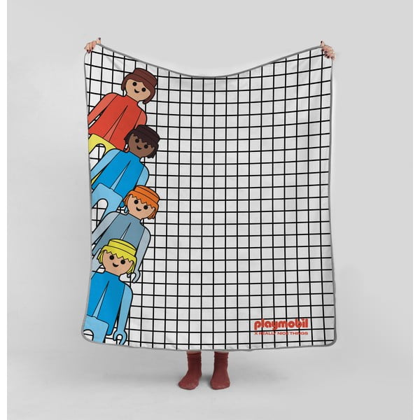 Deka za bebe od mikrovlakana 130x130 cm Checkerboard – Playmobil
