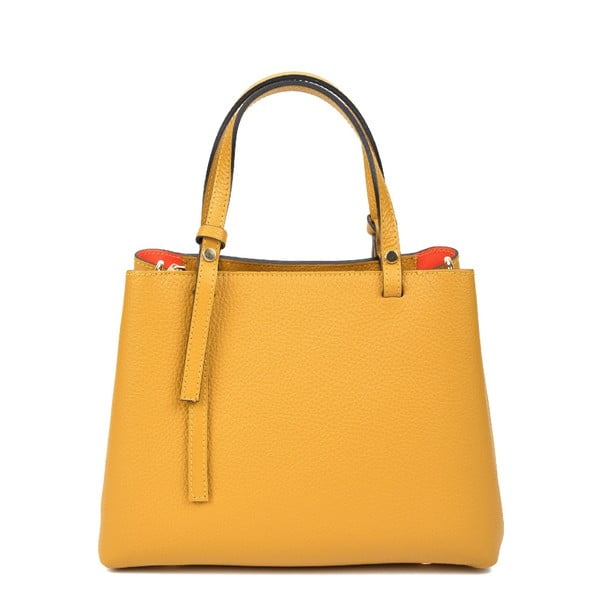 Žuta kožna torbica Renata Corsi Luca