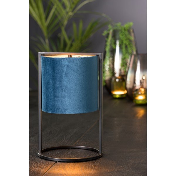 Crno-tamno plava stolna lampa (visina 35 cm) Santos - Light & Living-image-1