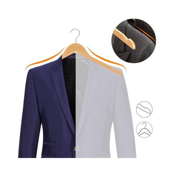 Set od 20 drvenih vješalica Songmics-image-4