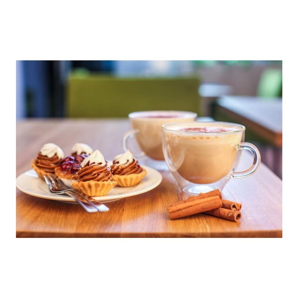 Šalica za kavu s dvostrukim staklenim stijenkama Vialli Design Amo, 300 ml-image-2